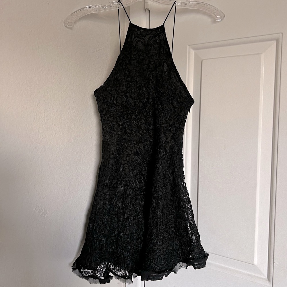 KIMCHI BLUE • Black Lace Dress XS